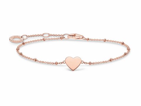 Thomas Sabo Charming Collection - A1991-415-40-L19v - Herz - Armband - 16-17,5-19 cm - Silber - Roségold - Rosé