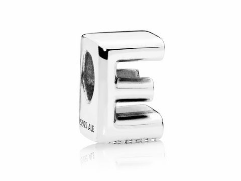 PANDORA - 797459 Charm - Buchstabe E - Letter E - 925 Sterling Silber