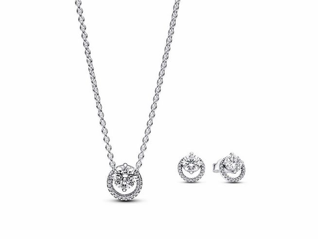 Pandora SET Silberglanz 391174C01 + 291248C01 - Silber - Zirkonia