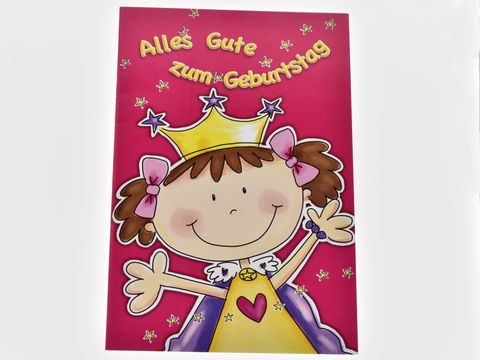 Geburtstagskarte - Mädchen - Prinzessin