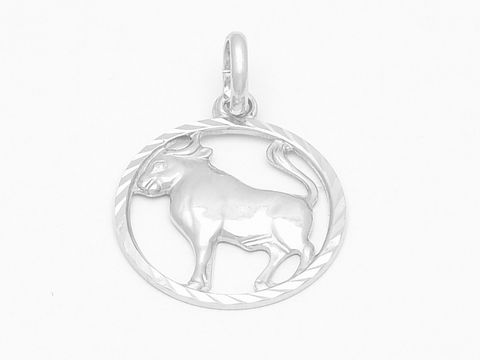 Stier Sternzeichen Sterling Silber diamantiert