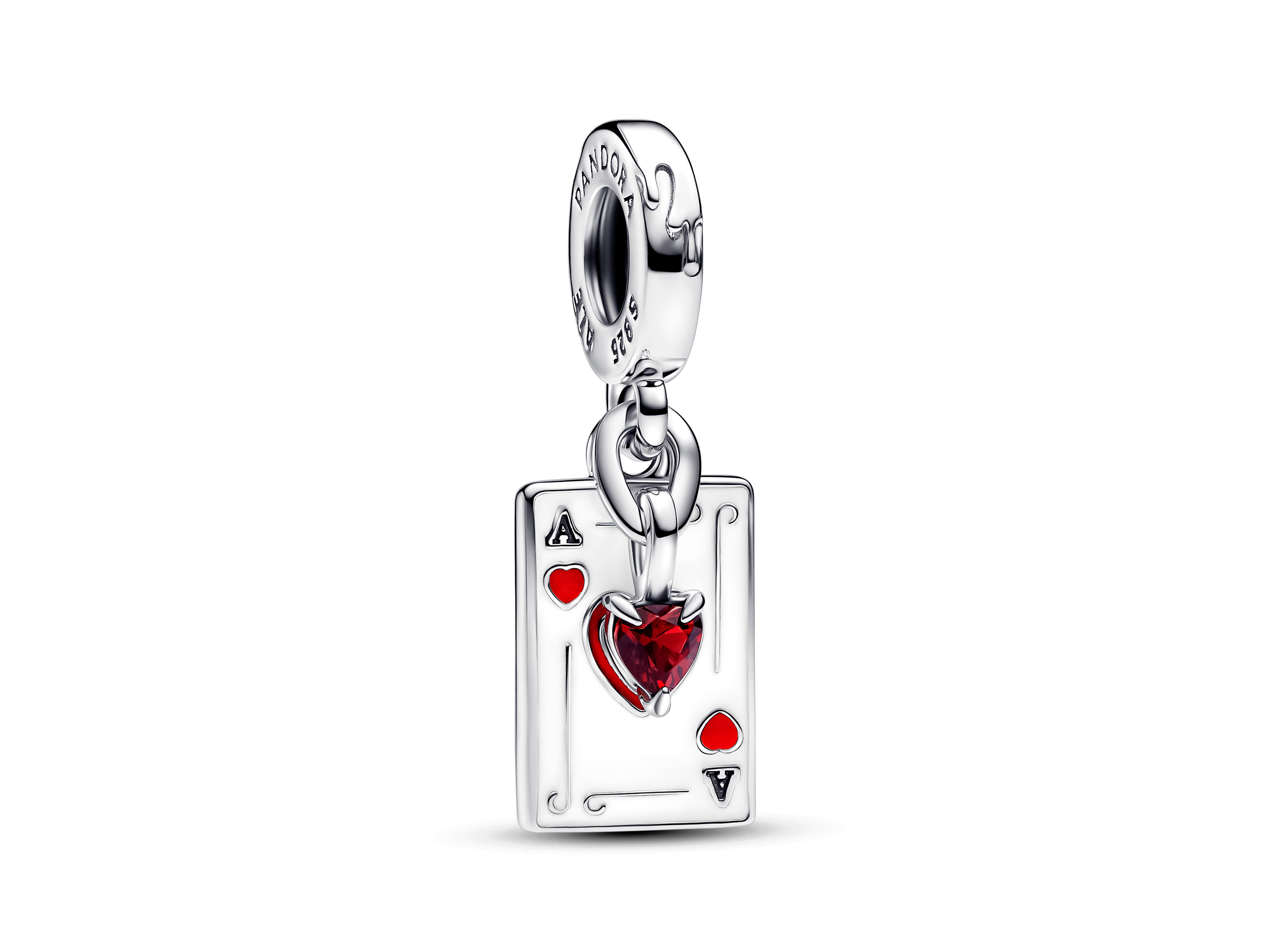 Pandora 793420C01 Disney Villains Herzkönigin Doppelter Charm-Anhänger - Sterling Silber