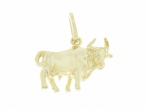 Stier - poliertes Gold Sternzeichen - Geschenkidee