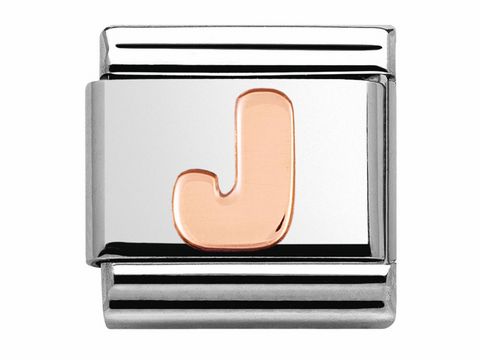 Nomination - 430105 10 - Classic - J - Roségold - Buchstabe