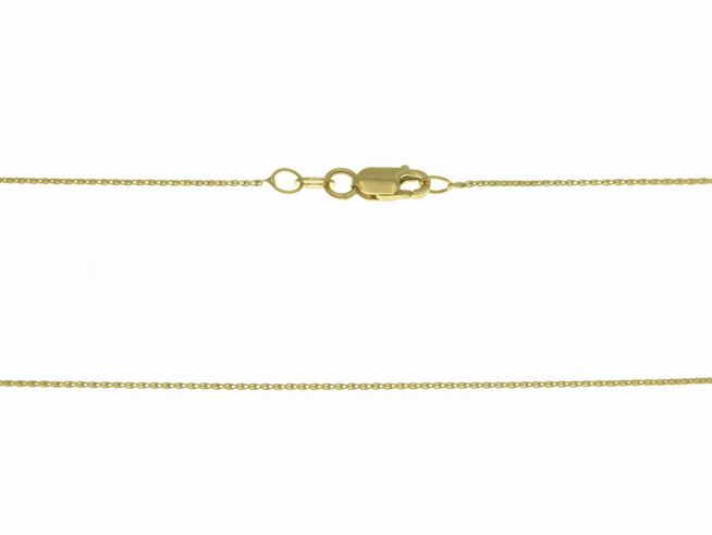 Schlangenkette 585 - Gelbgold - 0,6 x 0,6 mm - 43 cm