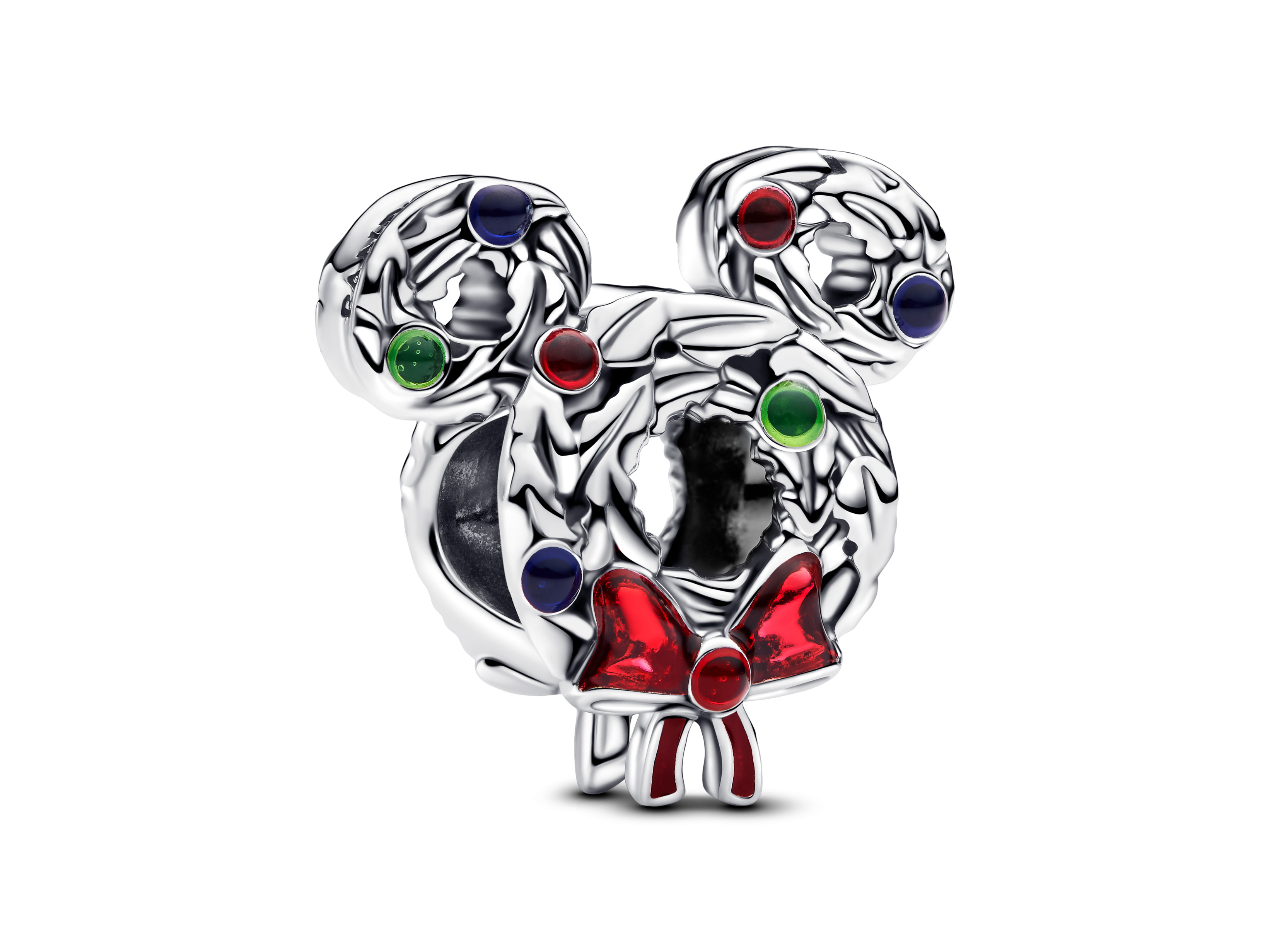 Pandora charm 793531C01 Disney Mickey Mouse Kranz aus Silber mit bunter Emaille