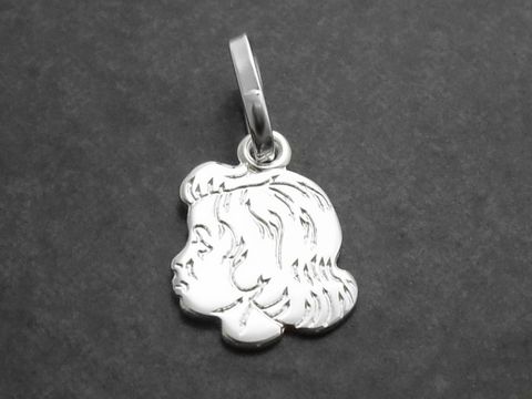 Anhänger Girl - Mädchenkopf - 925 Sterling Silber - Geschenkidee