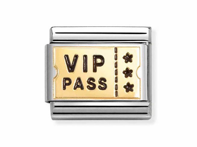 Nomination Classic Gold 030284 62 - VIP PASS - Emaille