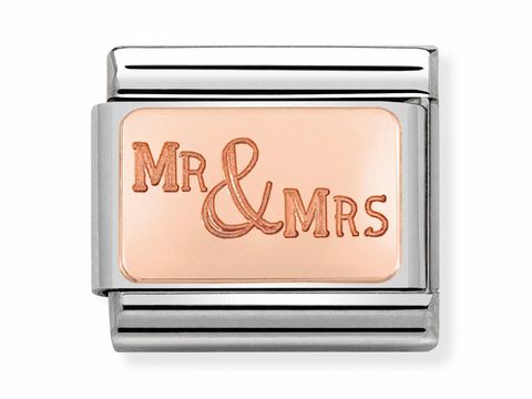 Nomination - 430101 39 - Mr und Mrs - Platte - Roségold Classic