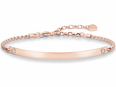 Thomas Sabo LBA0045-416-14-L19,5v Love Bridge Armband 16,5-19,5cm Silber verg. Roségold - Zirk.