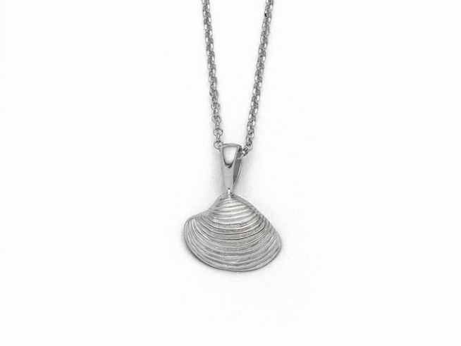 DUR Schmuck K2678 - Sterling Silber Kette Muschel 2.0 - 42 cm