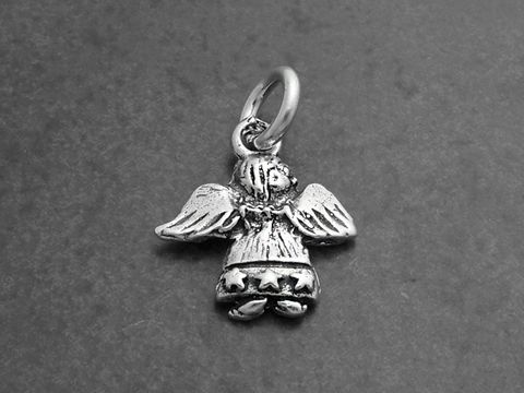 Engel von hinten gesehen - 925 Sterling Silber Anhänger