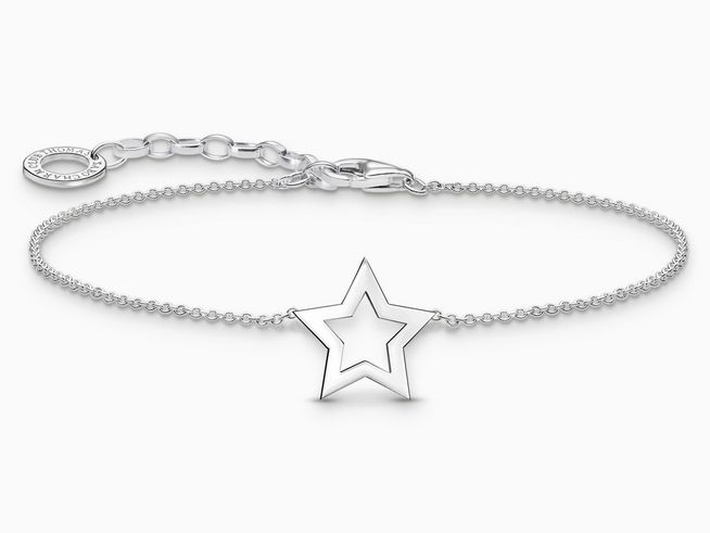 Thomas Sabo Essentials A2162-001-21-L19V Armband - mit Stern - Silber - 16 bis 19 cm