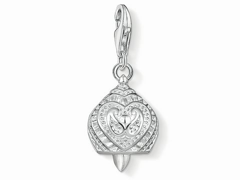 Thomas Sabo 1400-001-12 - Charm Anhänger - Glocke mit Herz - Silber