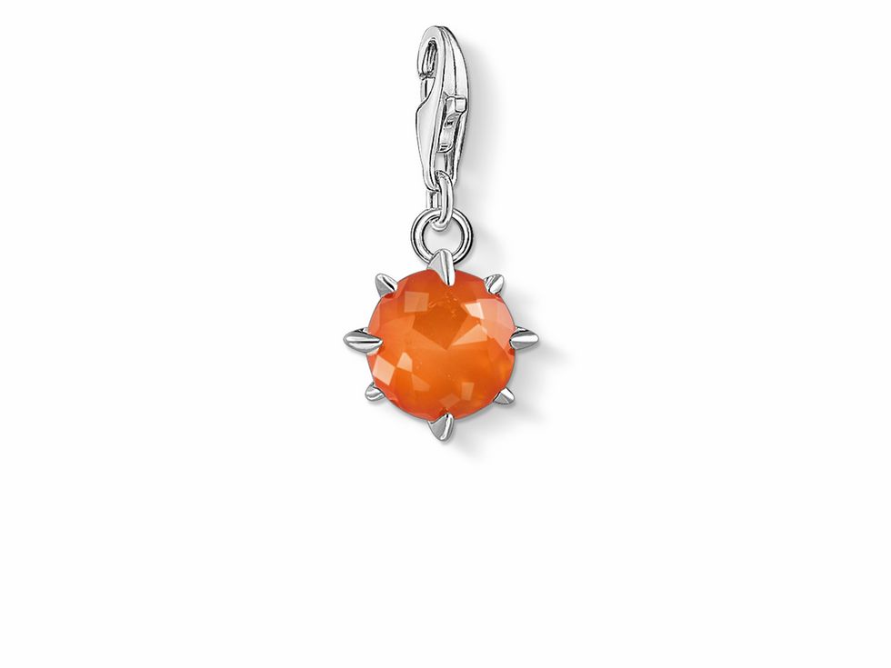 Thomas Sabo Charm-Anhänger 1793-625-10 - Geburtsstein - Monatsstein orange - Januar