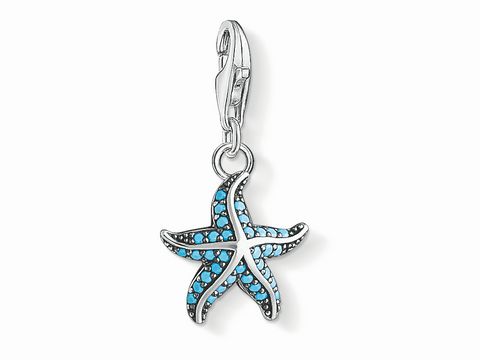 Thomas Sabo - 1521-667-17 - Charm-Anhänger - Seestern - türkis