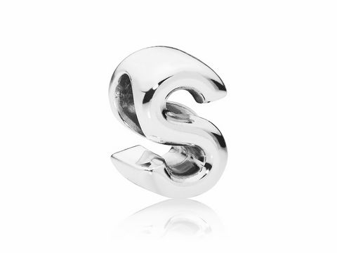 PANDORA - 797473 Charm - Buchstabe S - Letter S - 925 Sterling Silber