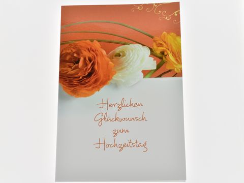 Hochzeitskarte - Rosenpotbury