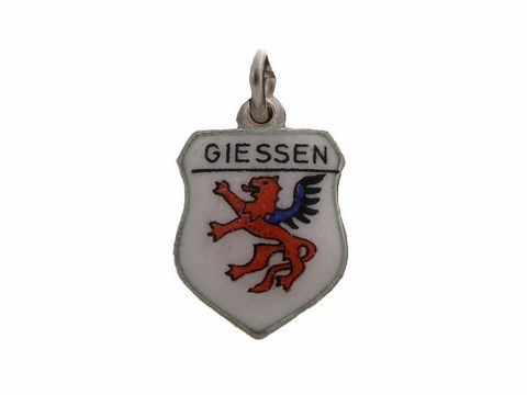 Giessen Stadtwappen - Deutschland Wappen - Silber Anhänger