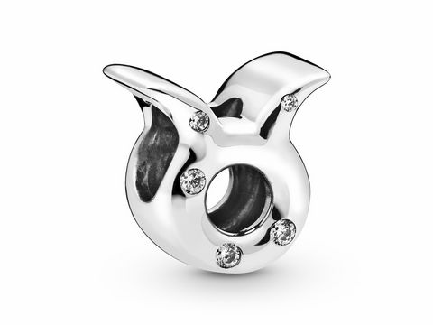 Pandora 798418C01 - Sternzeichen - Taurus - Stier Sterling Silber Charm + Zirkonia