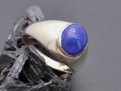 Goldring - mondän - Gr. 63 - Lapis - Gold 333