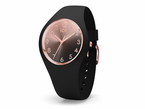 Ice-Watch - ICE sunset - Black - Small - 015746 - Rosegold-Schwarz