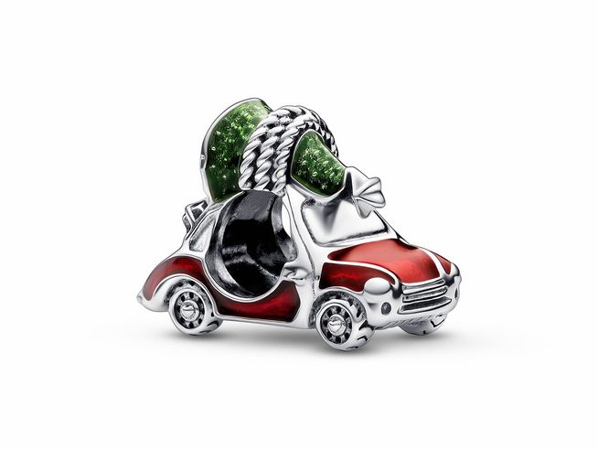 Pandora Auto mit Tannenbaum - 792358C01 - Sterling Silber - Emaille