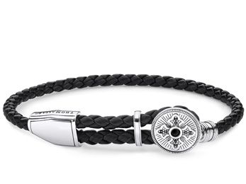 Thomas Sabo A1861-949-11-L25v - Armband - ca. 14-25 cm - schwarz KREUZ