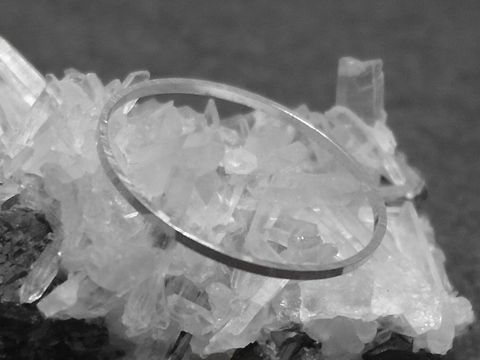 Silber Ring rhodiniert 1mm breit Gr: 50 /15,8mm-City-