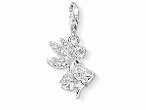 Thomas Sabo charms - Elfe - 1292-051-14 Sterling Silber - Zirkonia - weiß