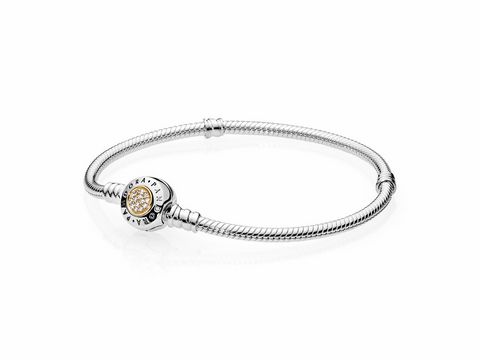 PANDORA - 590741CZ Armband PANDORA Logo - Bicolor Armband - Zirkonia - 18 cm