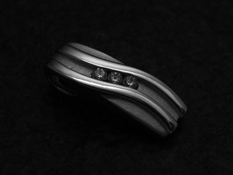 Anhänger DESIGN 925 Sterling Silber rhodiniert Zirkonia