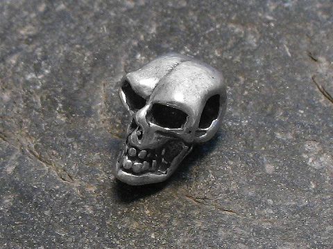 Totenkopf - 925 Sterling Silber Anhänger -klein-