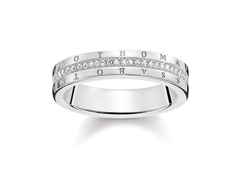 Thomas Sabo - Ring D_TR0026-725-14-56 - Classic Weiß - Gr. 56