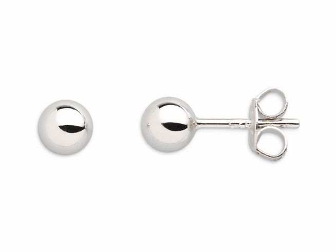 Xenox Sterling Silber Ohrringe XS3510N EAR CANDIES mit einer modernen, runden Kugel-Design und einem simplen Steckverschluss, ideal für einen eleganten und zeitlosen Look.