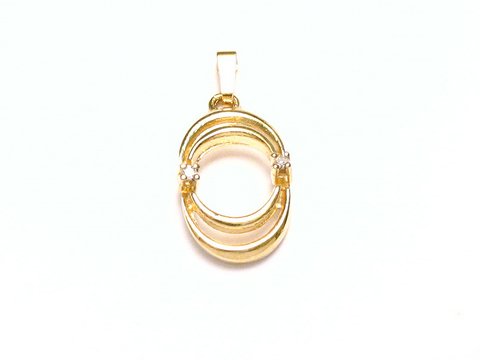 -Designer Schmuck- mit Diamant Gold 333 Anhänger