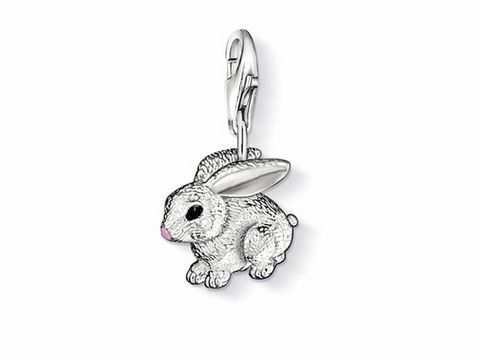 Thomas Sabo - Hase - charms Anhänger - 0819-007-12 - Silber + Kaltemail