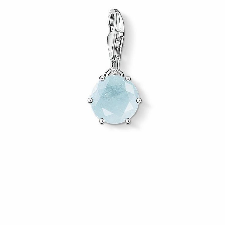 Thomas Sabo Charm-Anhänger 1791-694-31 - Geburtsstein - Monatsstein hellblau - März