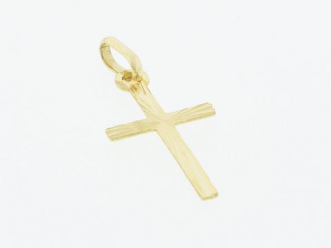 Gold Anhänger - Kreuz - 333 Gold - filigran - 2 cm