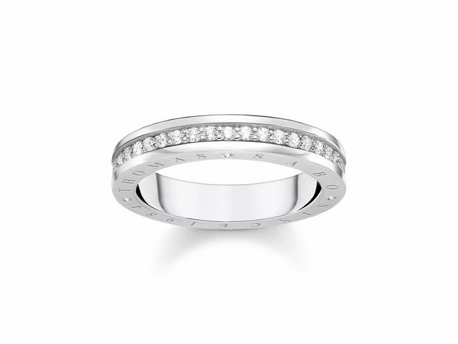 Thomas Sabo TR2254-051-14-58 Ring - Silber + Zirkonia - weiß - Gr. 58