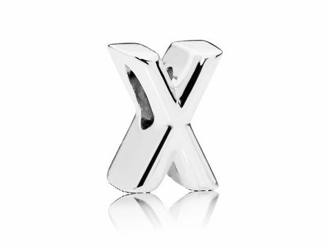 PANDORA - 797478 Charm - Buchstabe X - Letter X - 925 Sterling Silber