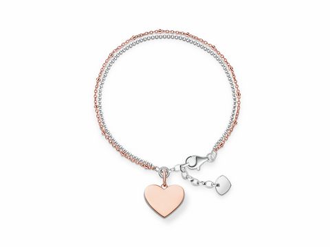 Thomas Sabo LBA0102-415-12-L19,5v - Armband - 19,5 cm - Silber vergoldet Roségold