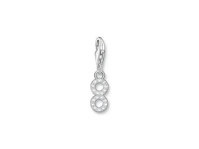 Thomas Sabo 2132-051-21 Charm-Anhänger - Zahl 8 - Silber & Zirkonia