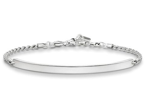 Thomas Sabo - LBA0008-637-12-L21v - Armband 16,5-19,5 cm - Silber - geschwärzt poliert - Love Bridge