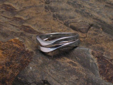 Ring aus Sterling Silber MODERN  Gr. 58 / 18,4