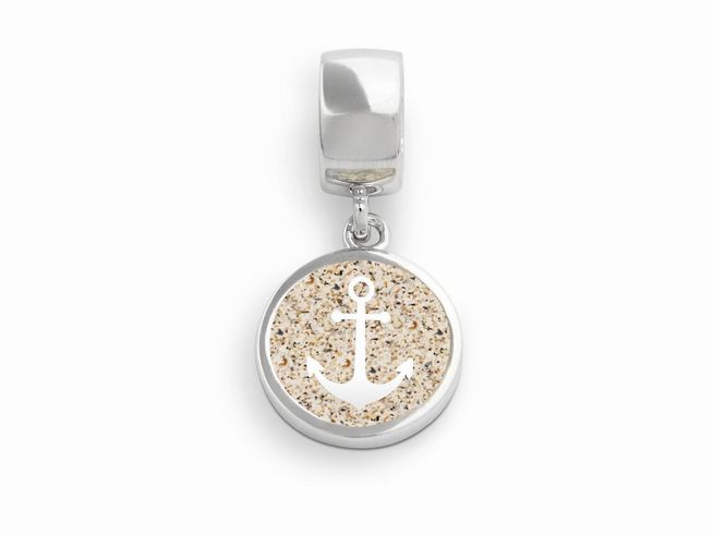 DUR Schmuck F270 - Sterling Silber Charm Hoffnung 2.0 Strandsand - Strandsand -