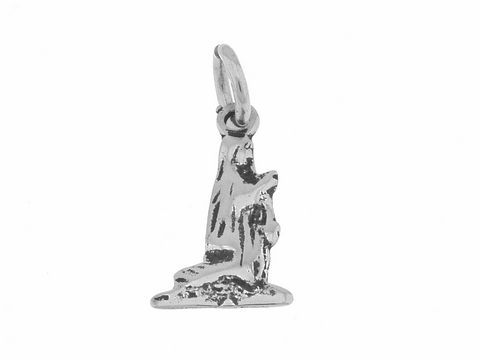 betende Madonna - Anhänger 925 Sterling Silber - religiös - ca. 2,2 cm