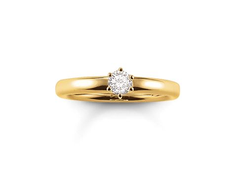 Thomas Sabo - Ring TR1982-414-14-54 Silber - verg. Gelbgold + Zirkonia - Gr. 54