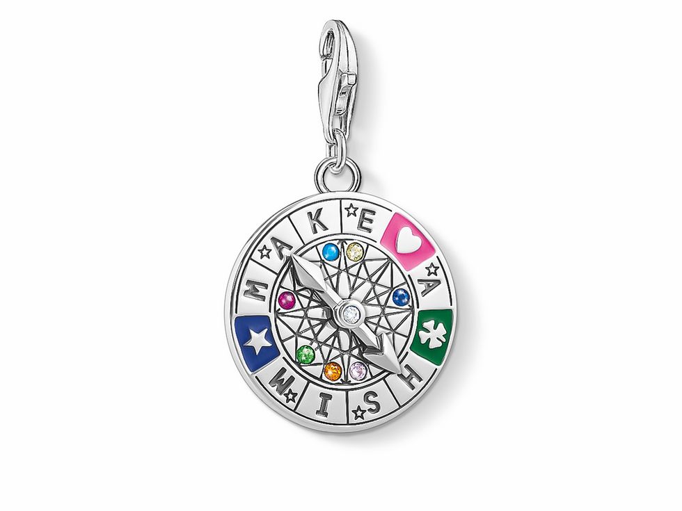 Thomas Sabo Charm-Anhänger 1818-340-7 - Wünsch-dir-was-Pausen - Sterling Silber - Zirkonia - mehrfarbig