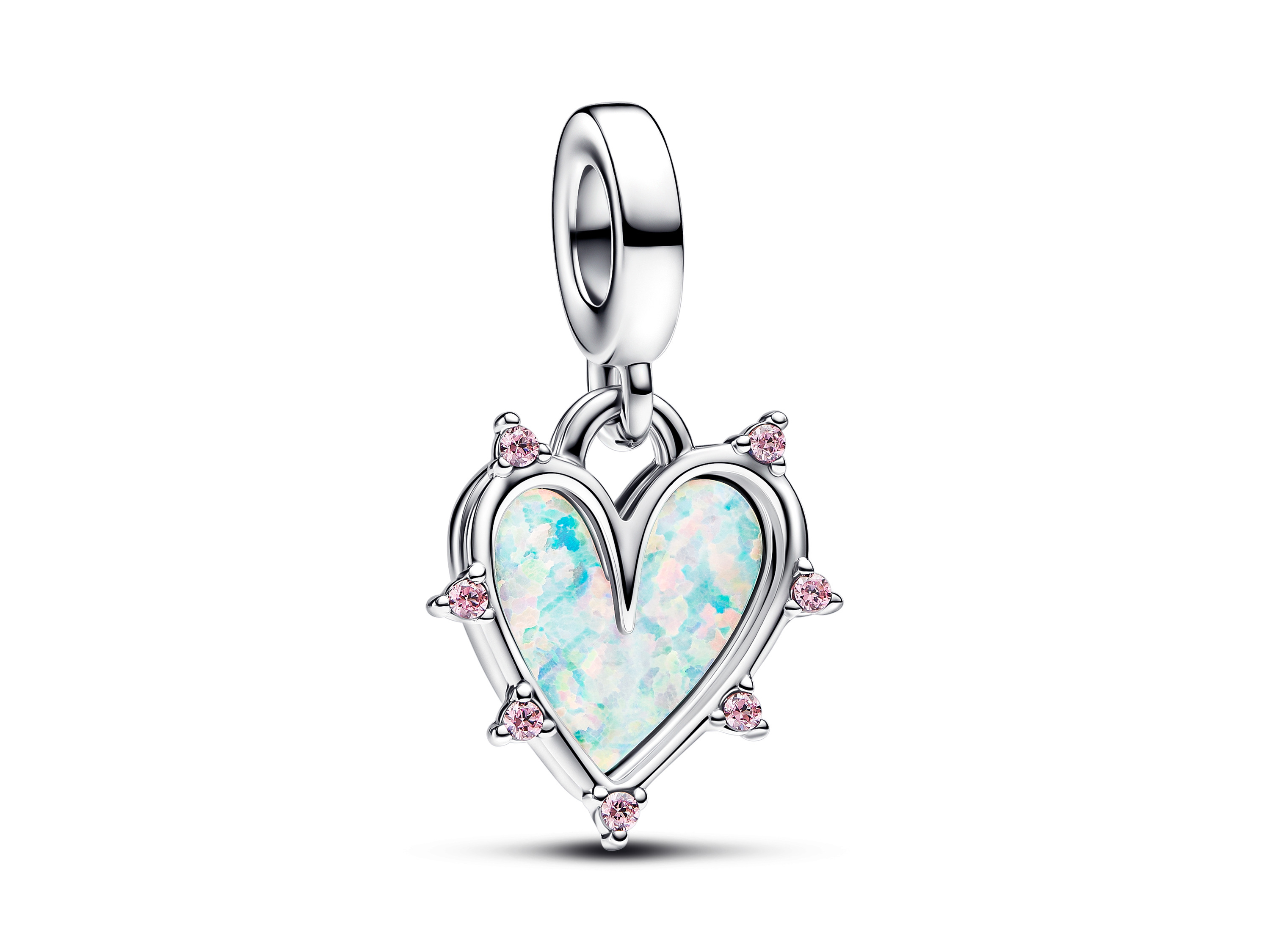 Pandora 793434C01 Doppelanhänger Freundschaft - Sterling Silber - synth. Opal